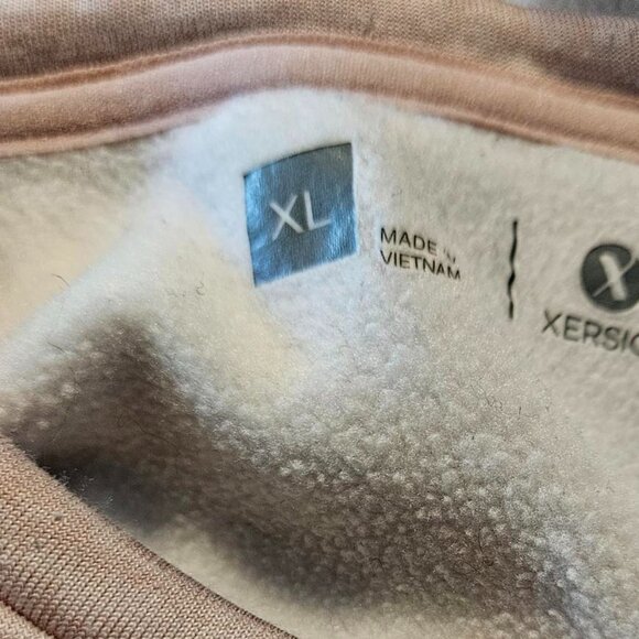 Cozy Xersion Pink Sweatshirt with Hoody Pocket. XL - Picture 3 of 3